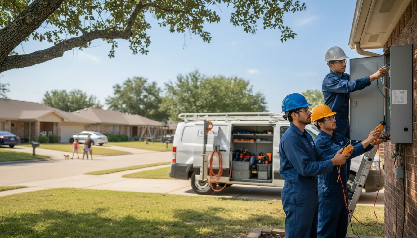 Certified electrician providing emergency electrical services in Swink, OK